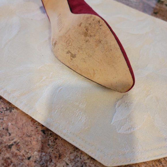 Rose Suede Heels - Picture 5 of 5